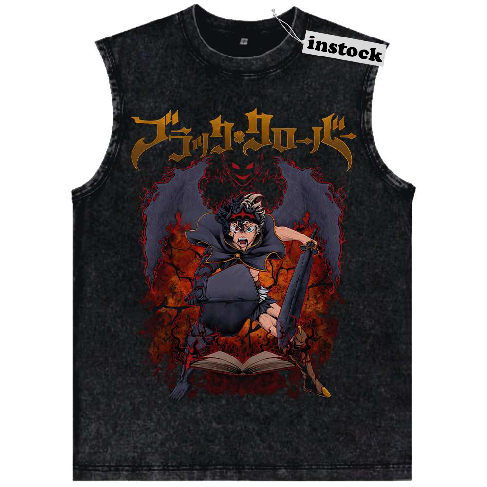 Asta Tank Top, Black Clover Tank Top, Anime Tank Top, Vintage Tank Top
