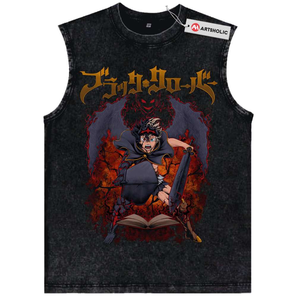 Asta Tank Top, Black Clover Tank Top, Anime Tank Top, Vintage Tank Top