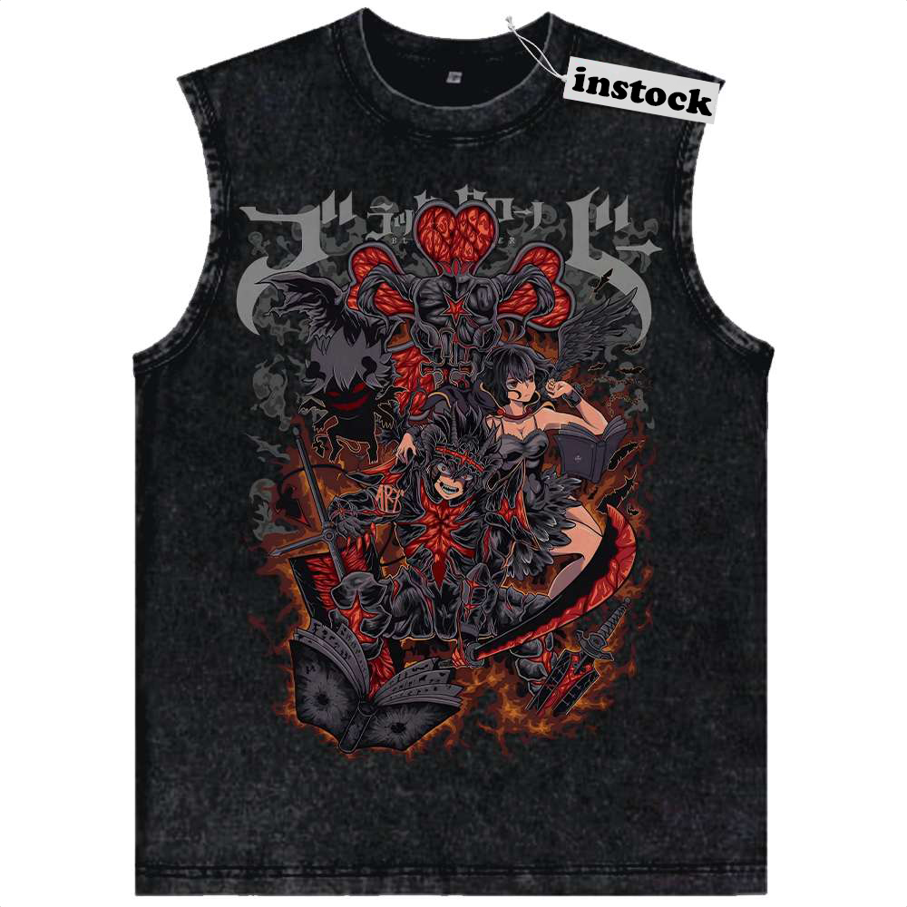 Asta Tank Top, Black Clover Tank Top, Anime Tank Top, Vintage Tank Top