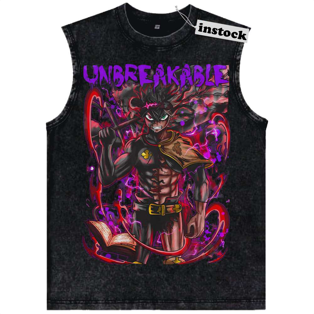 Asta Tank Top, Black Clover Tank Top, Anime Tank Top, Vintage Tank Top