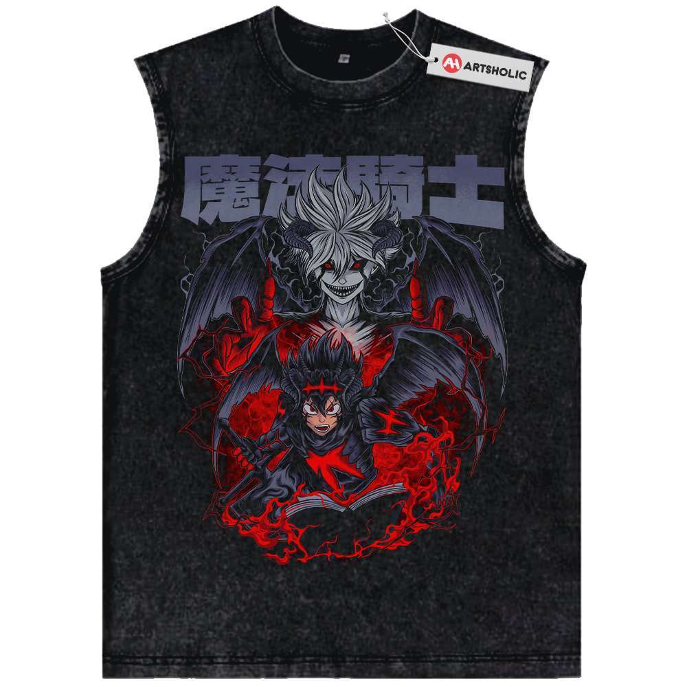 Asta Tank Top, Black Clover Tank Top, Anime Tank Top, Vintage Tank Top
