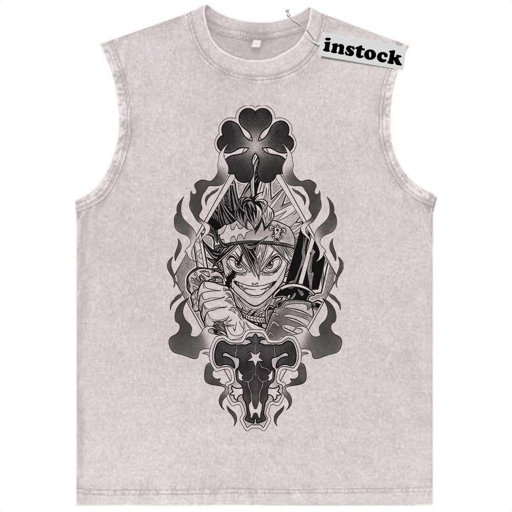 Asta Tank Top, Black Clover Tank Top, Anime Tank Top, Vintage Tank Top