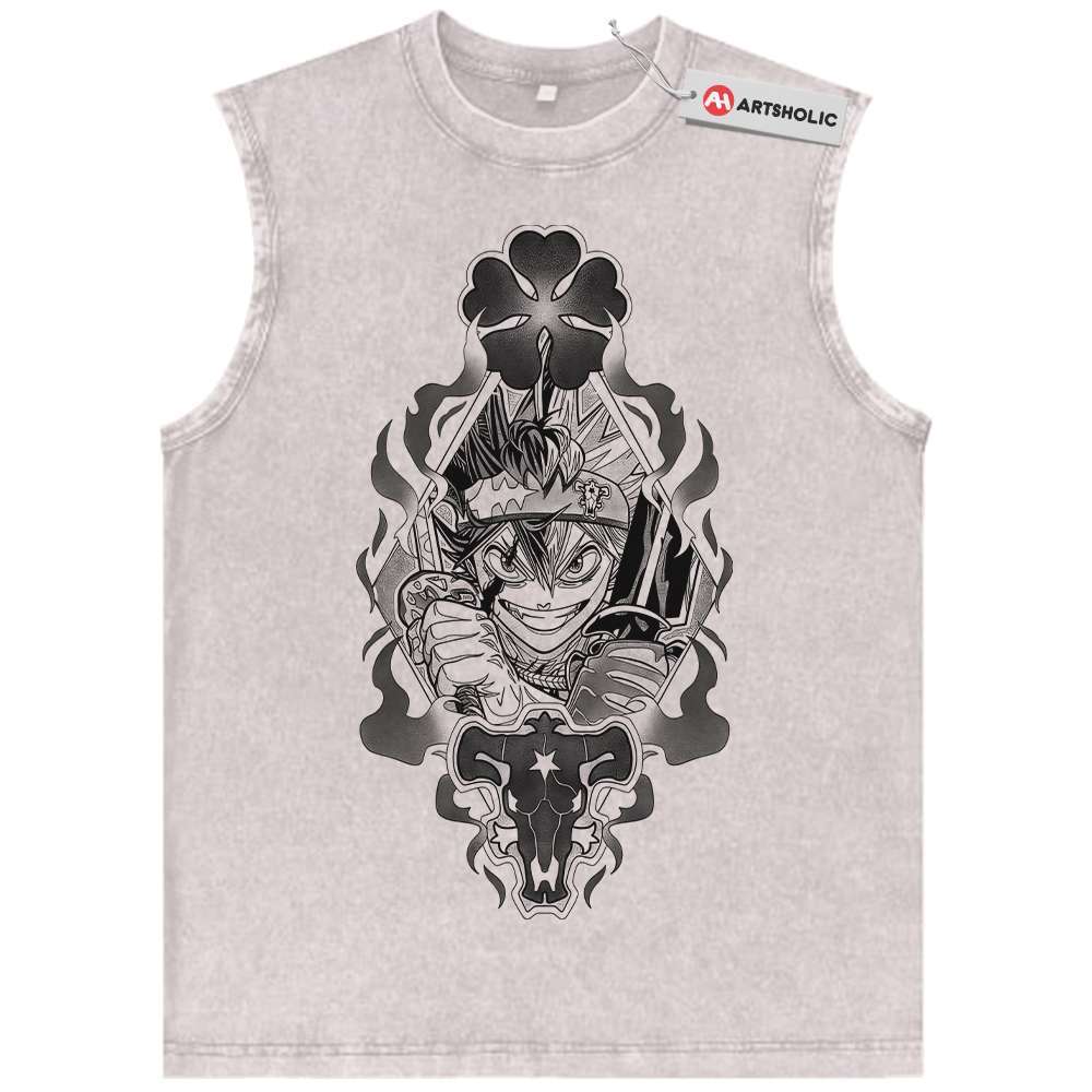 Asta Tank Top, Black Clover Tank Top, Anime Tank Top, Vintage Tank Top