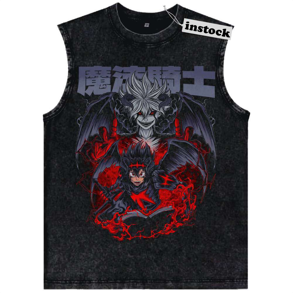 Asta Tank Top, Black Clover Tank Top, Anime Tank Top, Vintage Tank Top