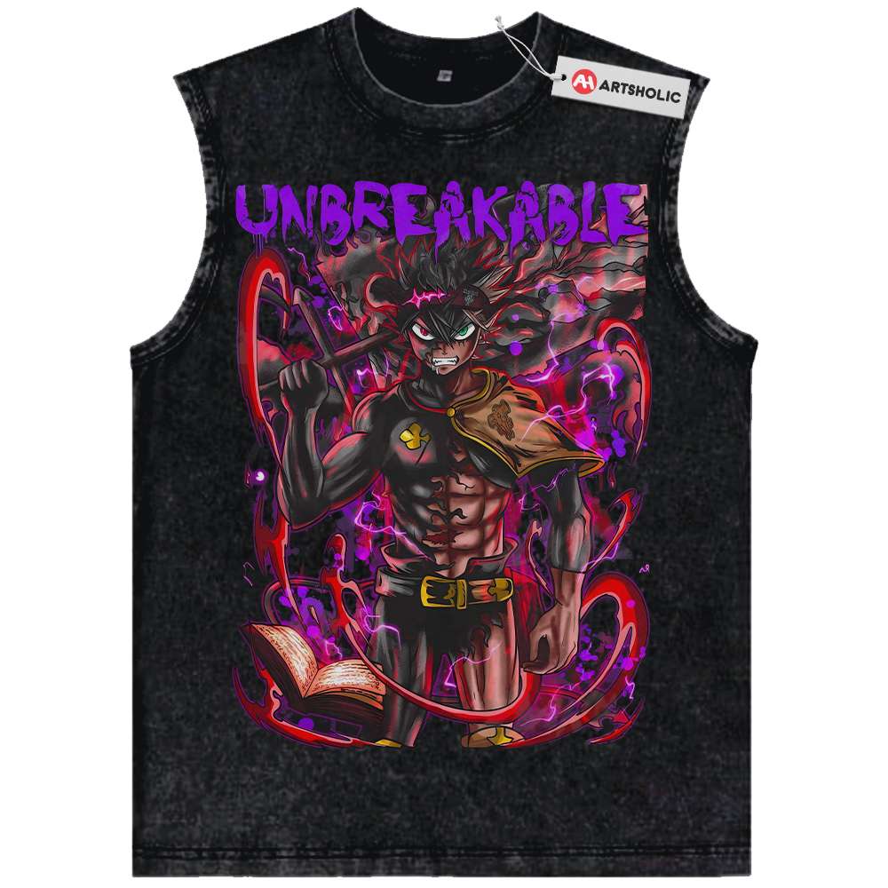 Asta Tank Top, Black Clover Tank Top, Anime Tank Top, Vintage Tank Top
