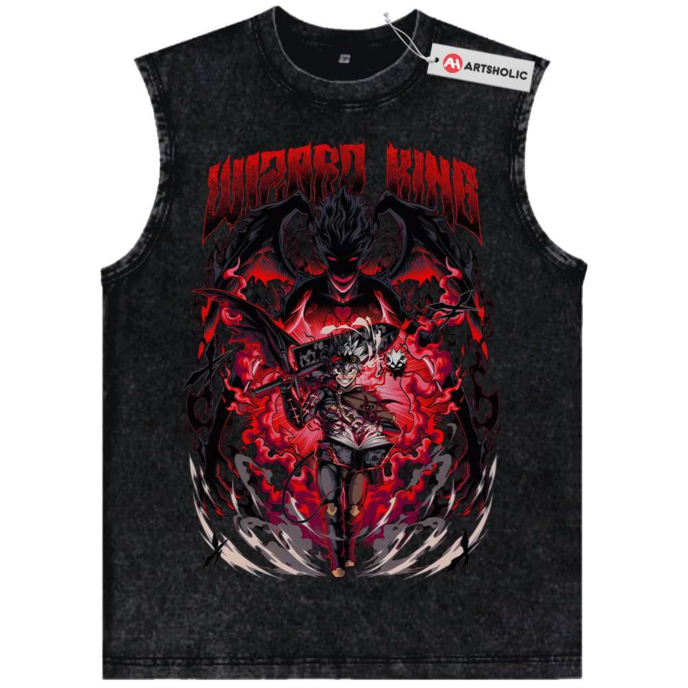 Asta Tank Top, Black Clover Tank Top, Anime Tank Top, Vintage Tank Top