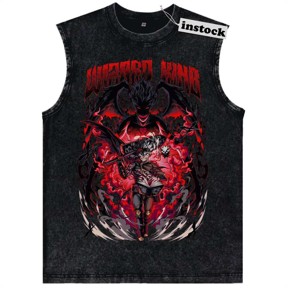 Asta Tank Top, Black Clover Tank Top, Anime Tank Top, Vintage Tank Top
