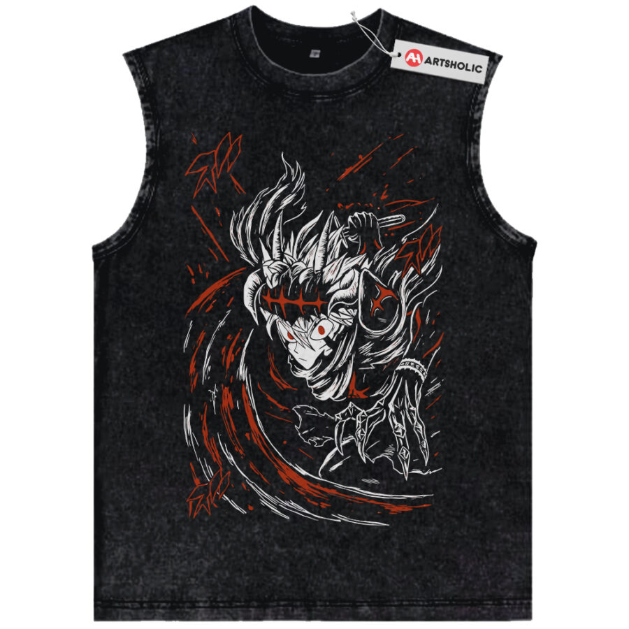 Alternative view of Asta Tank Top, Black Clover Tank Top, Anime Tank Top, Vintage Tank Top