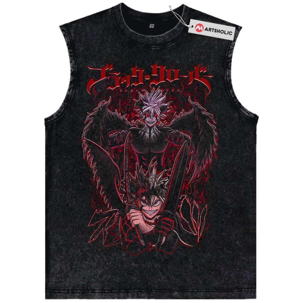 Asta Tank Top, Black Clover Tank Top, Anime Tank Top, Vintage Tank Top