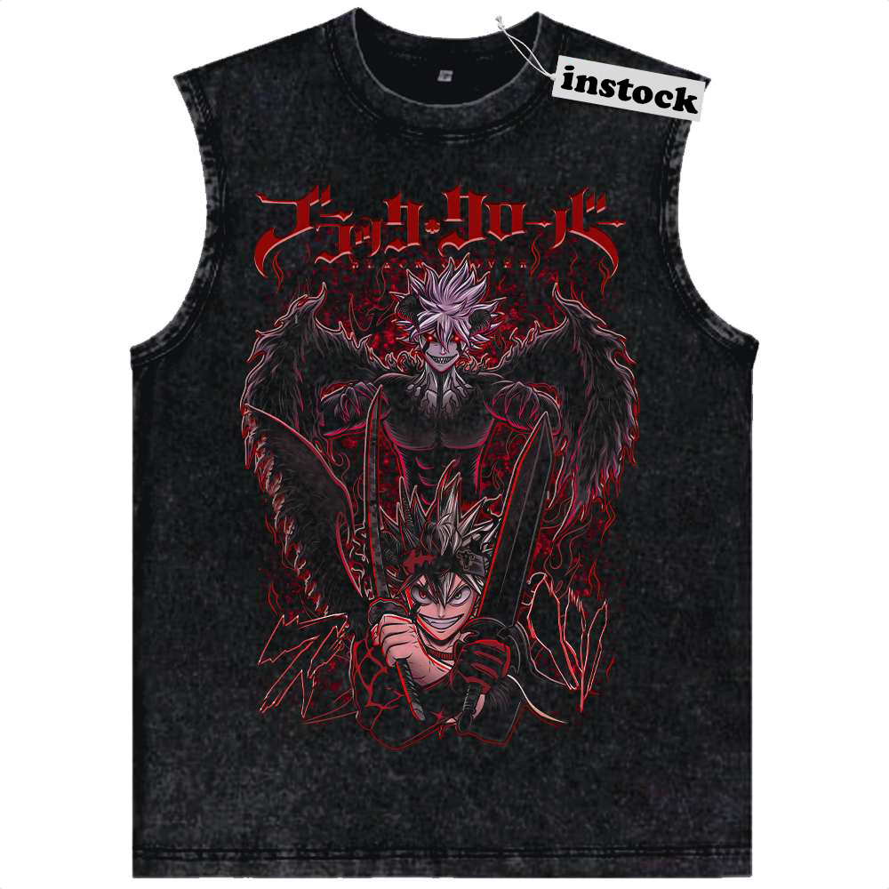 Asta Tank Top, Black Clover Tank Top, Anime Tank Top, Vintage Tank Top