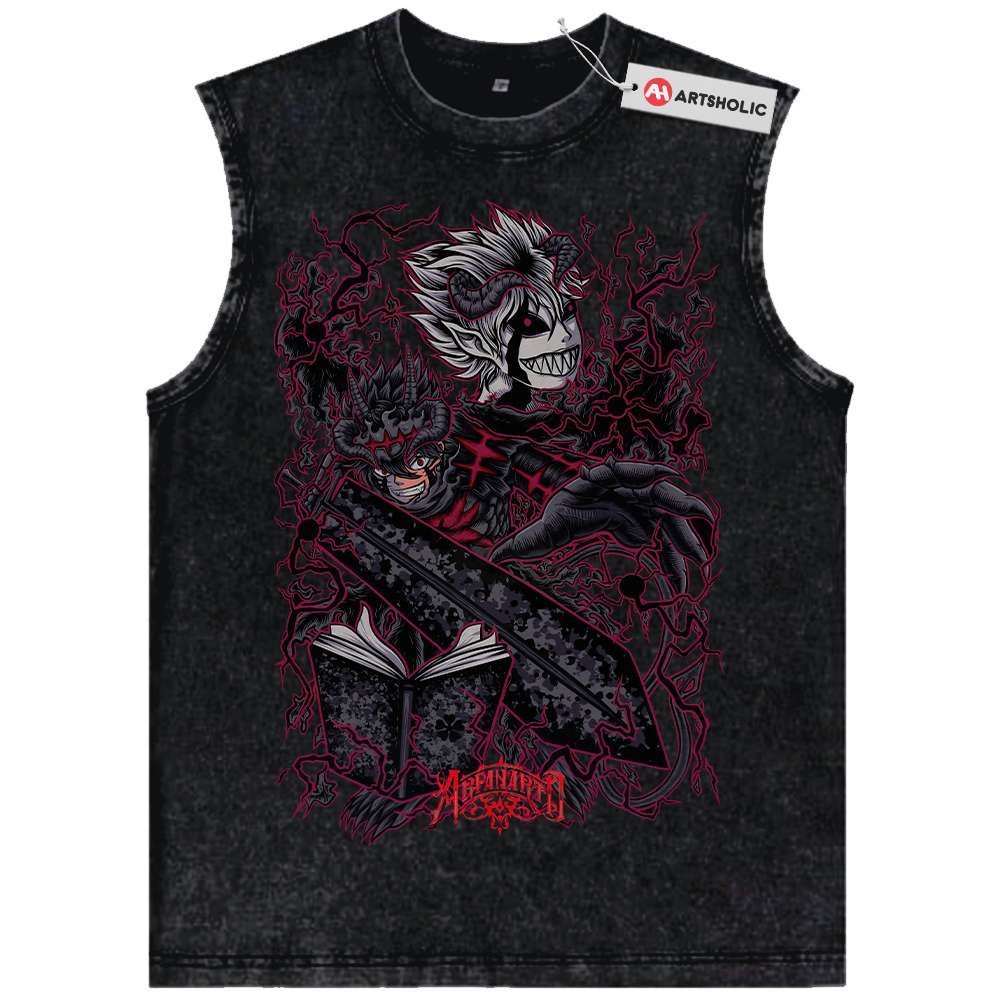 Asta Tank Top, Black Clover Tank Top, Anime Tank Top, Vintage Tank Top