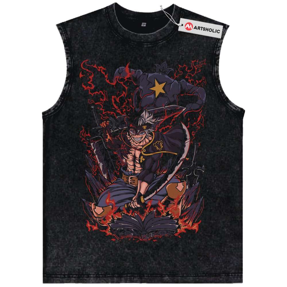 Asta Tank Top, Black Clover Tank Top, Anime Tank Top, Vintage Tank Top