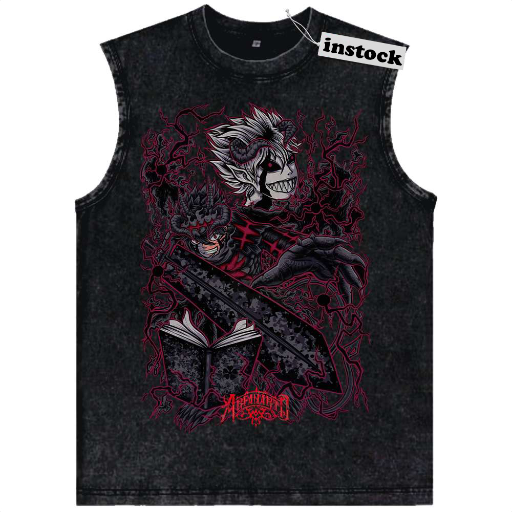 Asta Tank Top, Black Clover Tank Top, Anime Tank Top, Vintage Tank Top