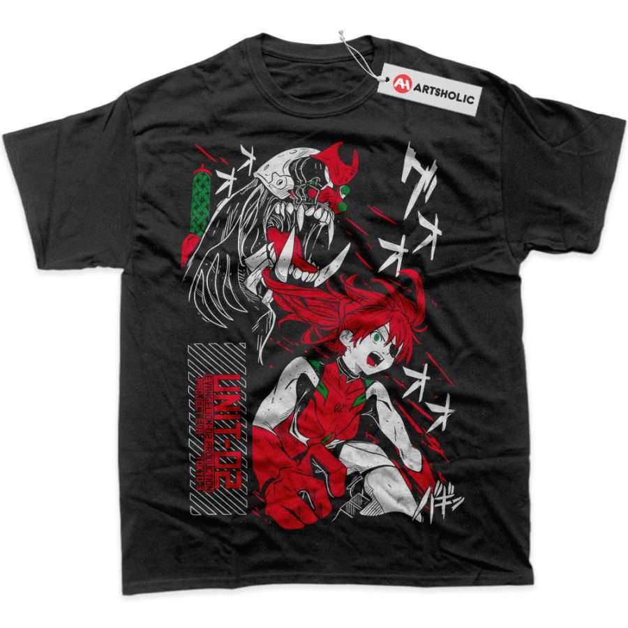Alternative view of Asuka Langley Soryu Shirt, Neon Genesis Evangelion Shirt, Anime Shirt, Graphic Tee