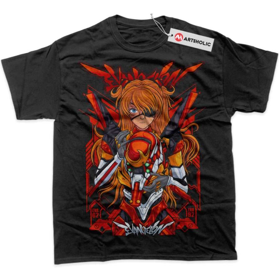 Alternative view of Asuka Langley Soryu Shirt, Neon Genesis Evangelion Shirt, Anime Shirt, Graphic Tee