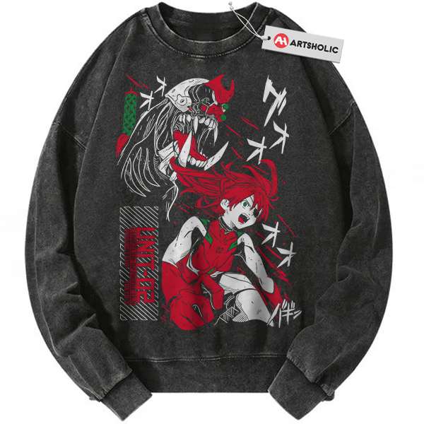 Asuka Langley Soryu Sweatshirt, Neon Genesis Evangelion Sweatshirt, Anime Sweatshirt, Vintage Sweatshirt