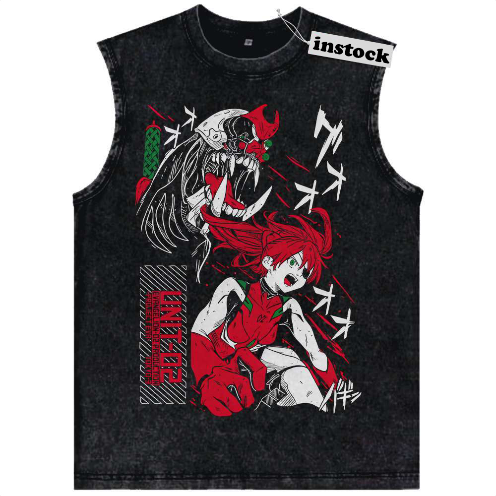Asuka Langley Soryu Tank Top, Neon Genesis Evangelion Tank Top, Anime Tank Top, Vintage Tank Top