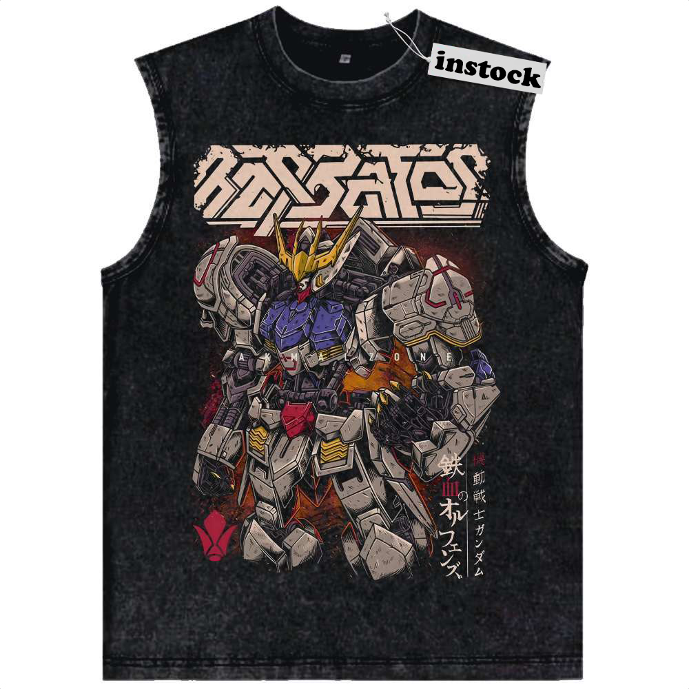 ASW-G-08 Gundam Barbatos Tank Top, The Gundam Tank Top, Anime Tank Top, Vintage Tank Top