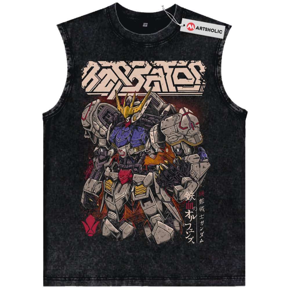 ASW-G-08 Gundam Barbatos Tank Top, The Gundam Tank Top, Anime Tank Top, Vintage Tank Top