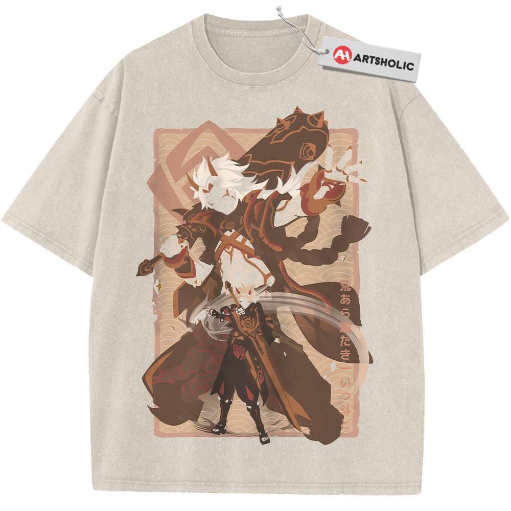 Ataraki Itto Shirt, Genshin Impact Shirt, Game Shirt, Vintage T-Shirt