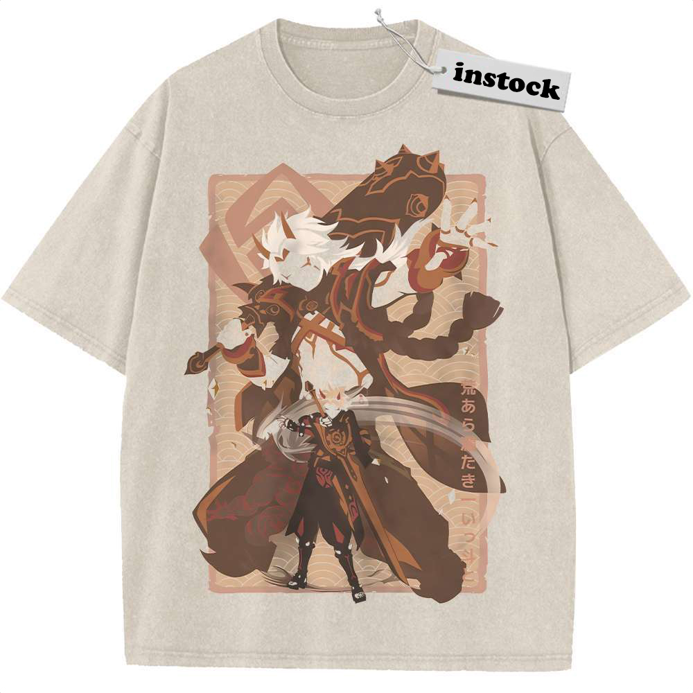 Ataraki Itto Shirt, Genshin Impact Shirt, Game Shirt, Vintage T-Shirt