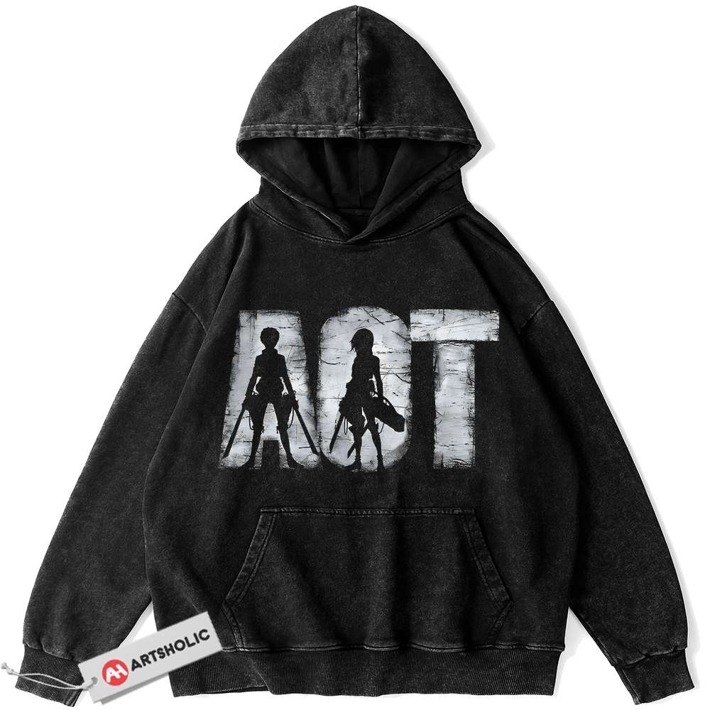 Attack On Titan Hoodie, AOT Hoodie, Anime Hoodie, Vintage Hoodie