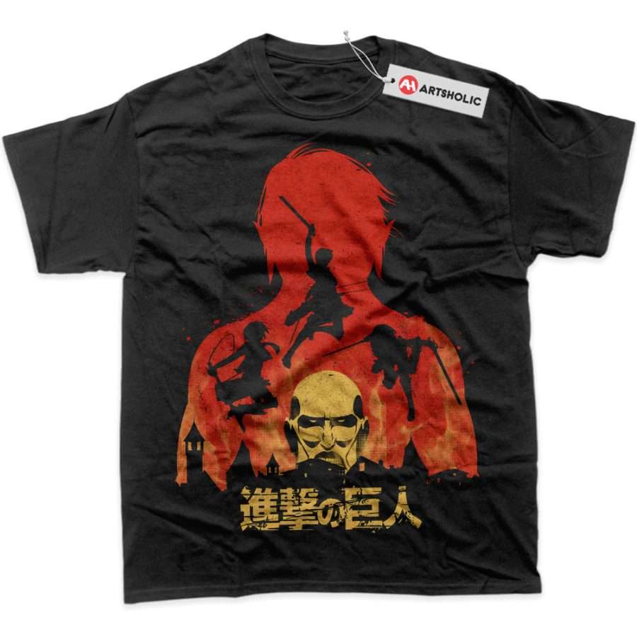 Alternative view of Attack On Titan Shirt, AOT Shirt, Anime Shirt, Graphic T-Shirt