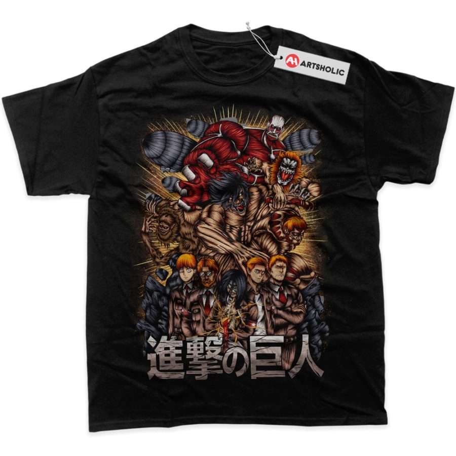 Alternative view of Attack On Titan Shirt, AOT Shirt, Anime Shirt, Graphic Tee