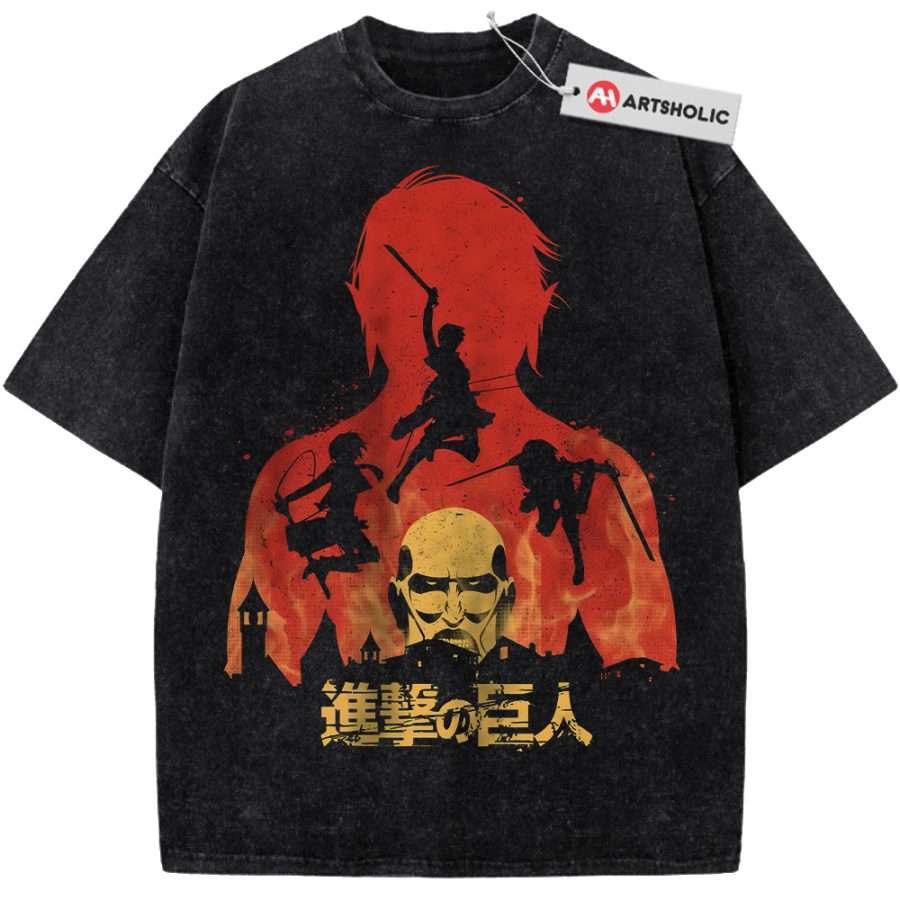 Alternative view of Attack On Titan Shirt, AOT Shirt, Anime Shirt, Vintage T-Shirt