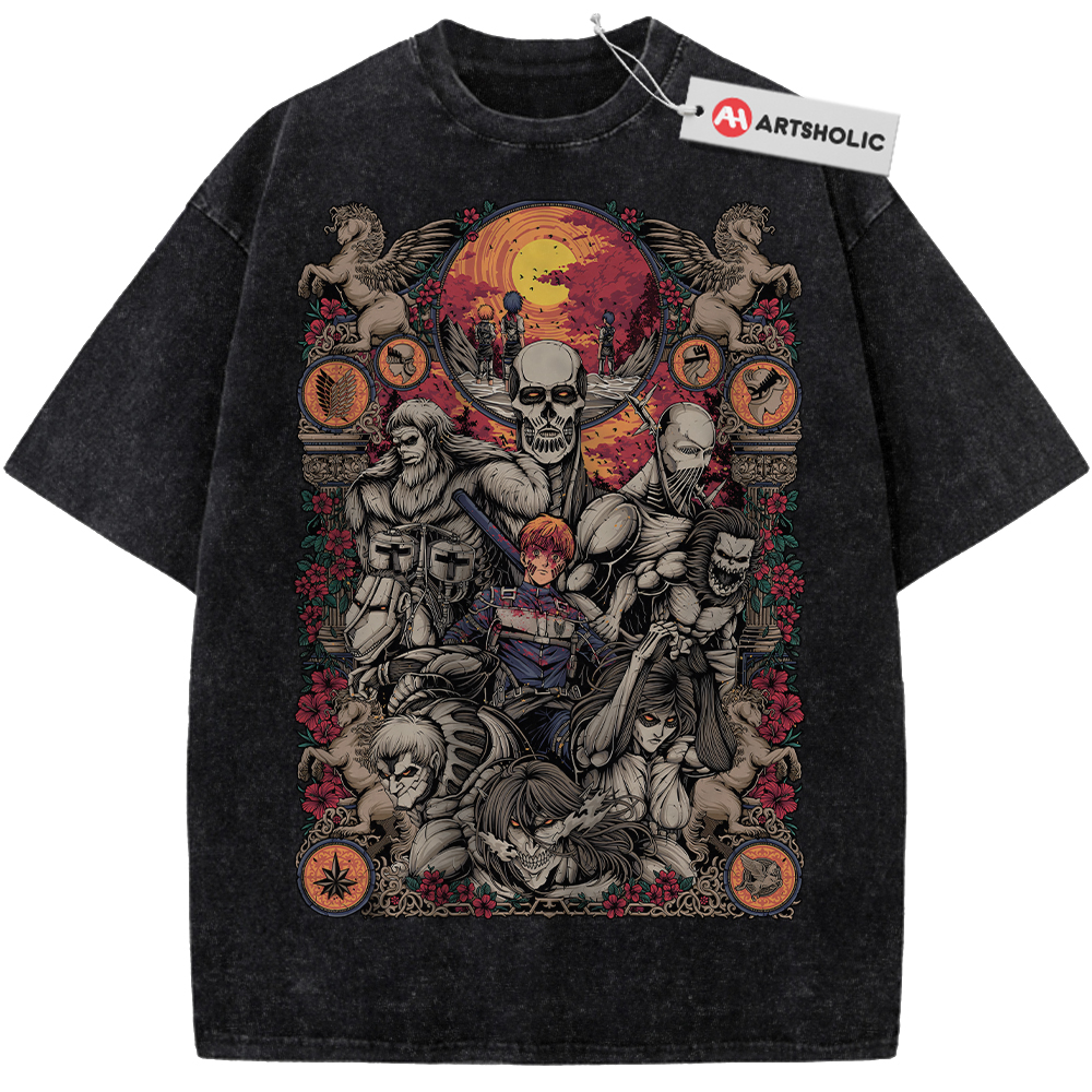 Attack On Titan Shirt, AOT Shirt, Anime Shirt, Vintage Tee