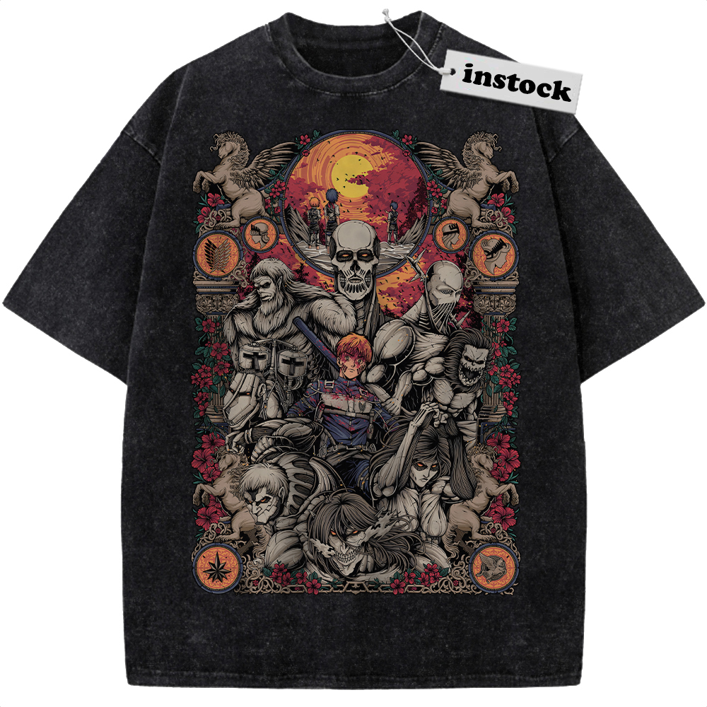 Attack On Titan Shirt, AOT Shirt, Anime Shirt, Vintage Tee