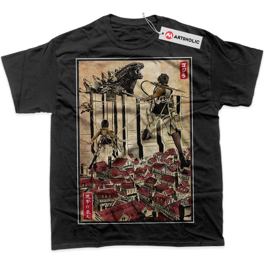 Alternative view of Attack on Titan Shirt, AOT Shirt, Graphic Tee
