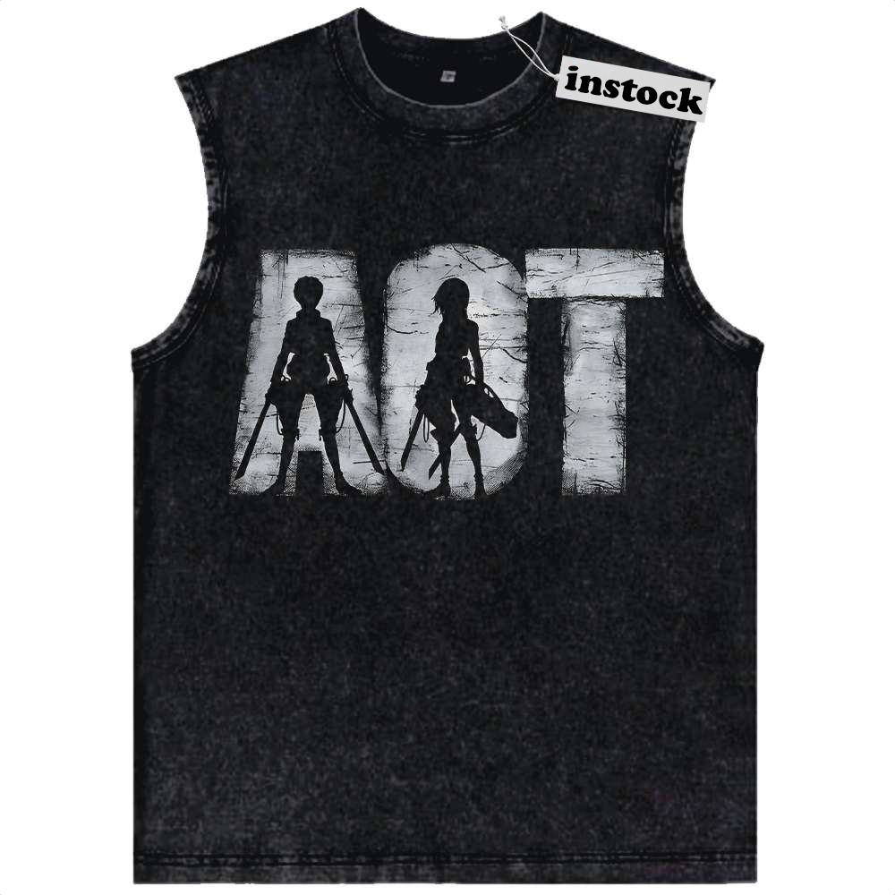 Attack On Titan Tank Top, AOT Tank Top, Anime Tank Top, Vintage Tank Top