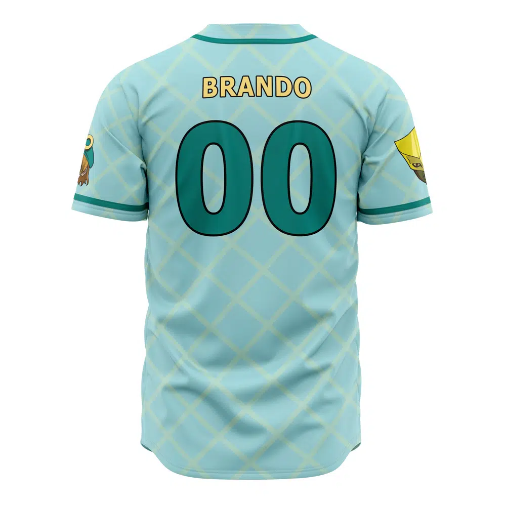 Alternative view of Auratic Dio Jojo’s Bizarre Adventure Baseball Jersey