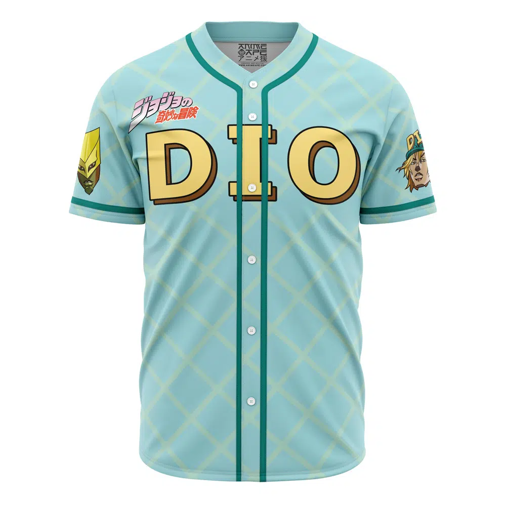 Auratic Dio Jojo’s Bizarre Adventure Baseball Jersey