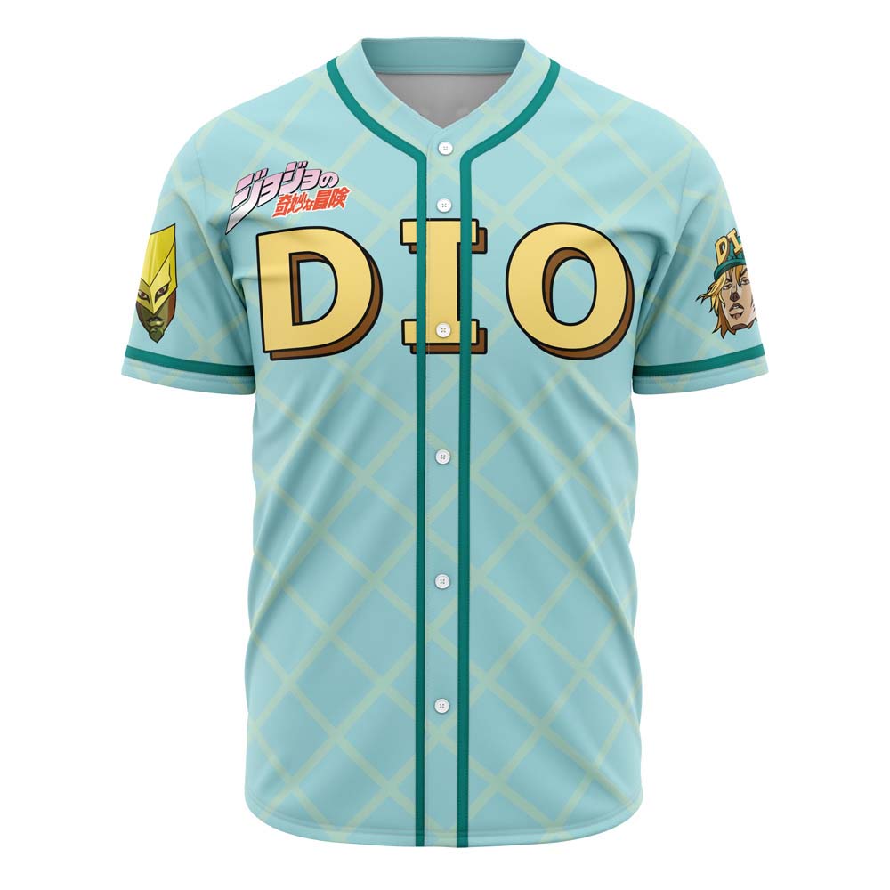 Auratic Dio Jojo's Bizarre Adventure Custom Baseball Jersey - Otaku Hall