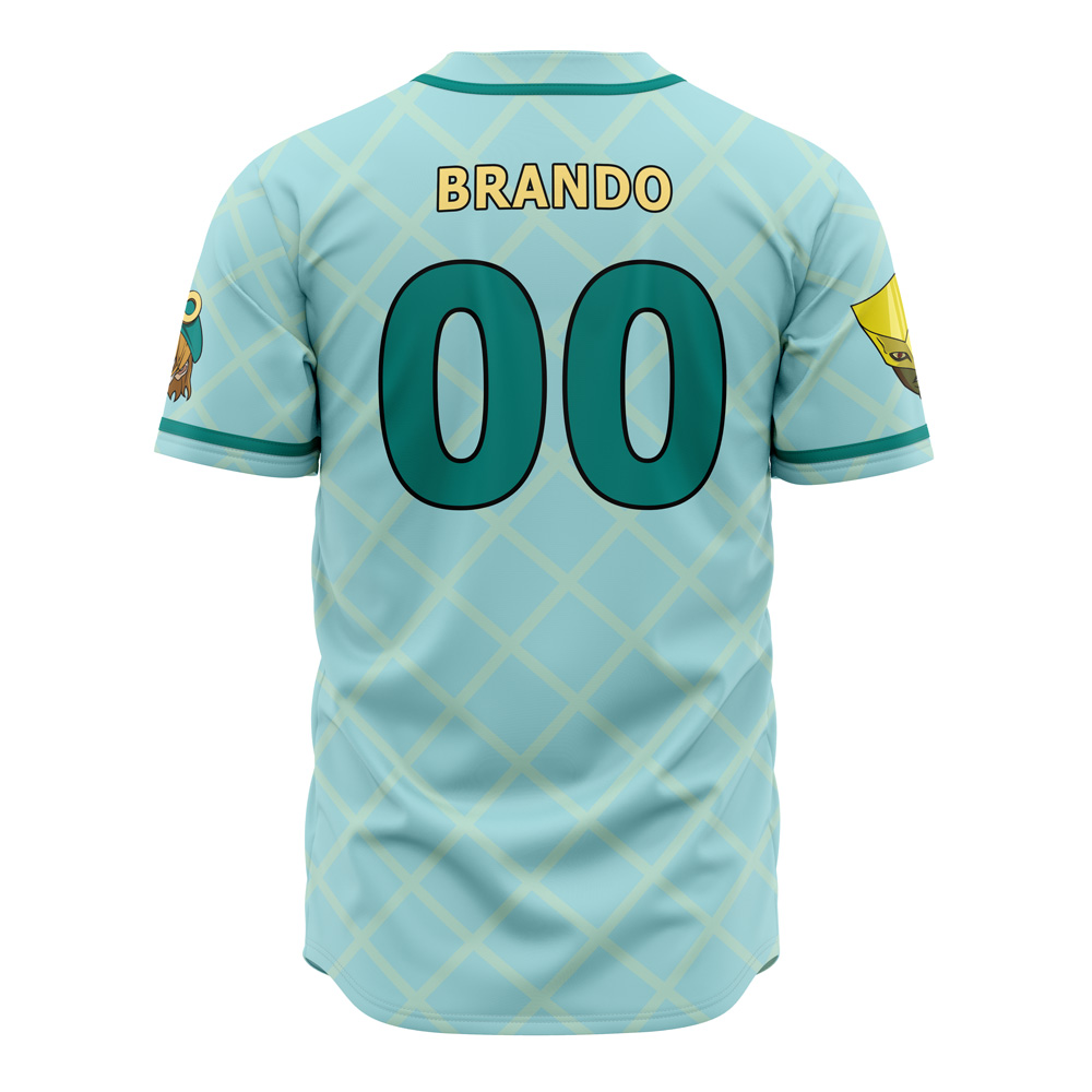 Alternative view of Auratic Dio Jojo's Bizarre Adventure Custom Baseball Jersey - Otaku Hall