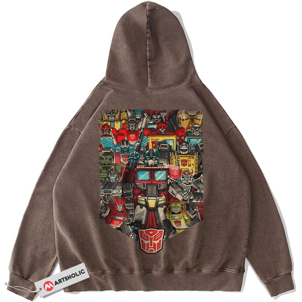 Alternative view of Autobots Hoodie, Transformers Hoodie, Movie Hoodie, Vintage Hoodie
