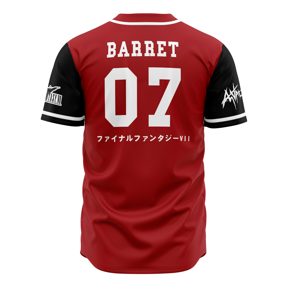Alternative view of Avalanche Final Fantasy 7 Baseball Jersey