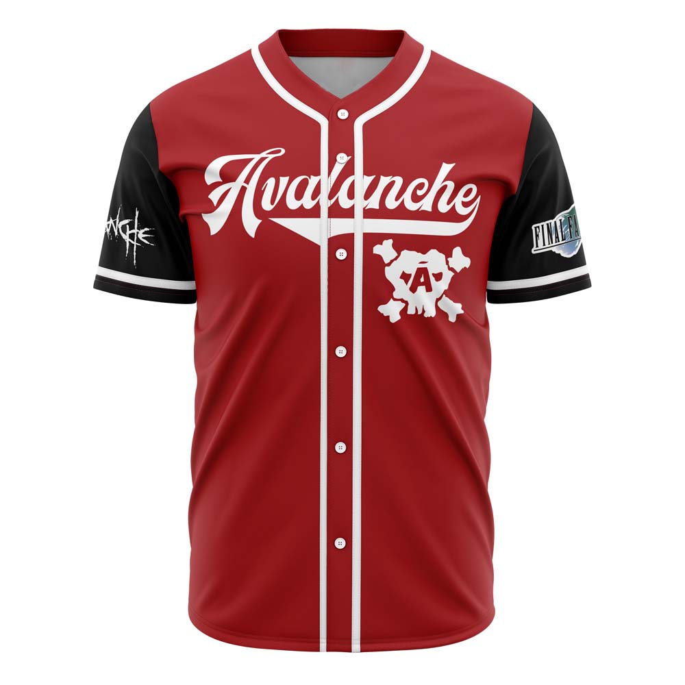 Avalanche Final Fantasy 7 Custom Baseball Jersey - Otaku Hall