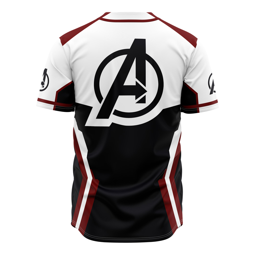 Alternative view of Avengers Endgame Marvel Custom Baseball Jersey - Otaku Hall