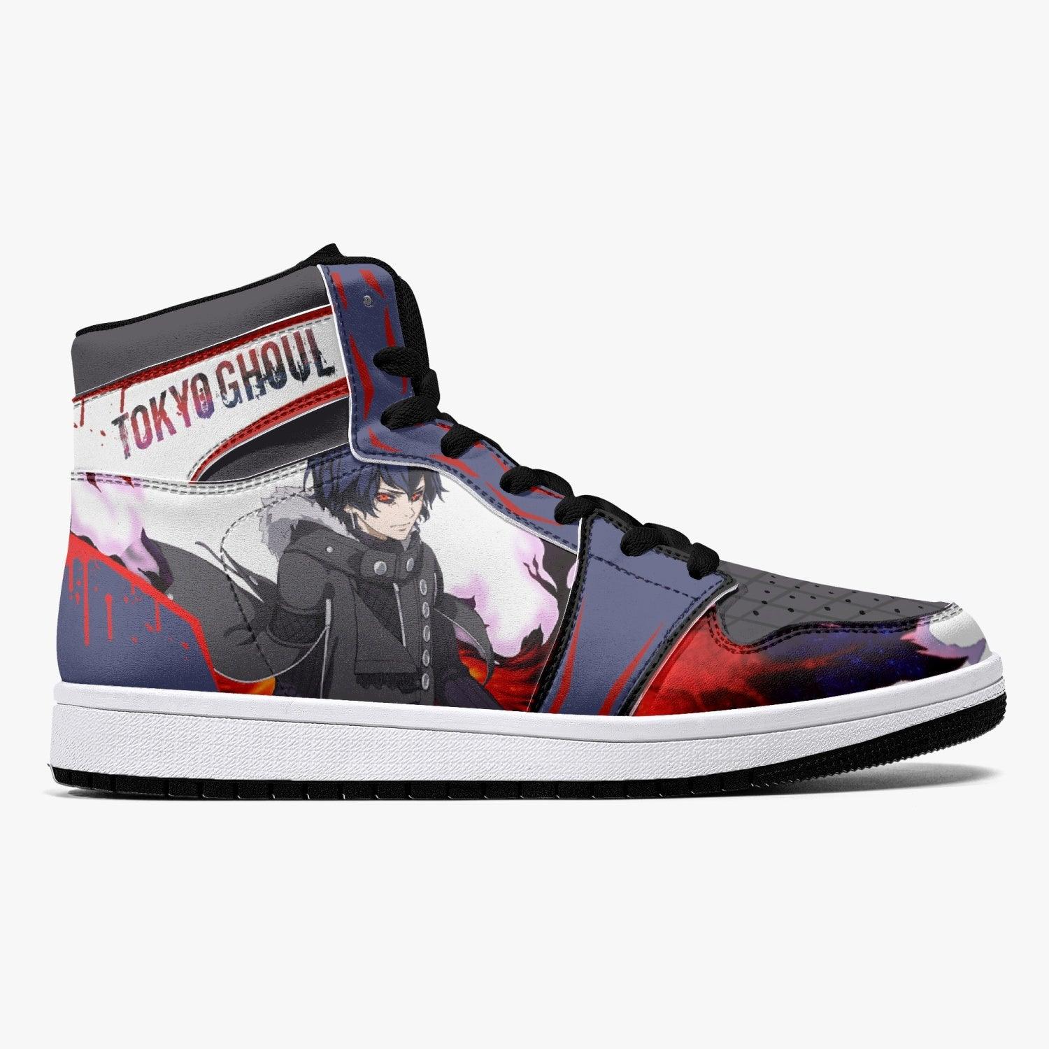 Ayato Kirishima Tokyo Ghoul Custom Sneaker Mid 1 Basketball Shoes - Otaku Hall