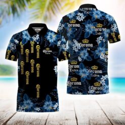 Golden Corona Extra Flower Polo Shirt