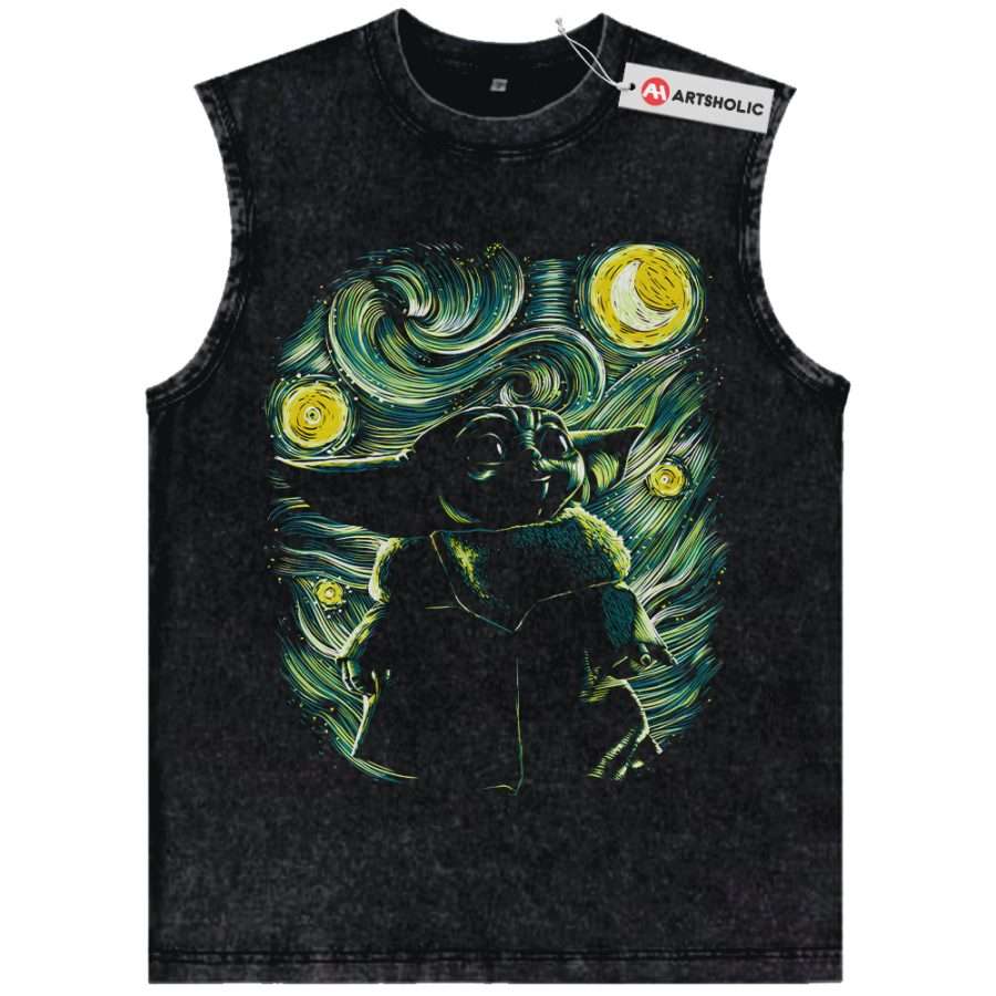 Alternative view of Baby Yoda Tank Top, Din Grogu Tank Top, Star Wars Tank Top, Movie Tank Top, Vintage Tank Top