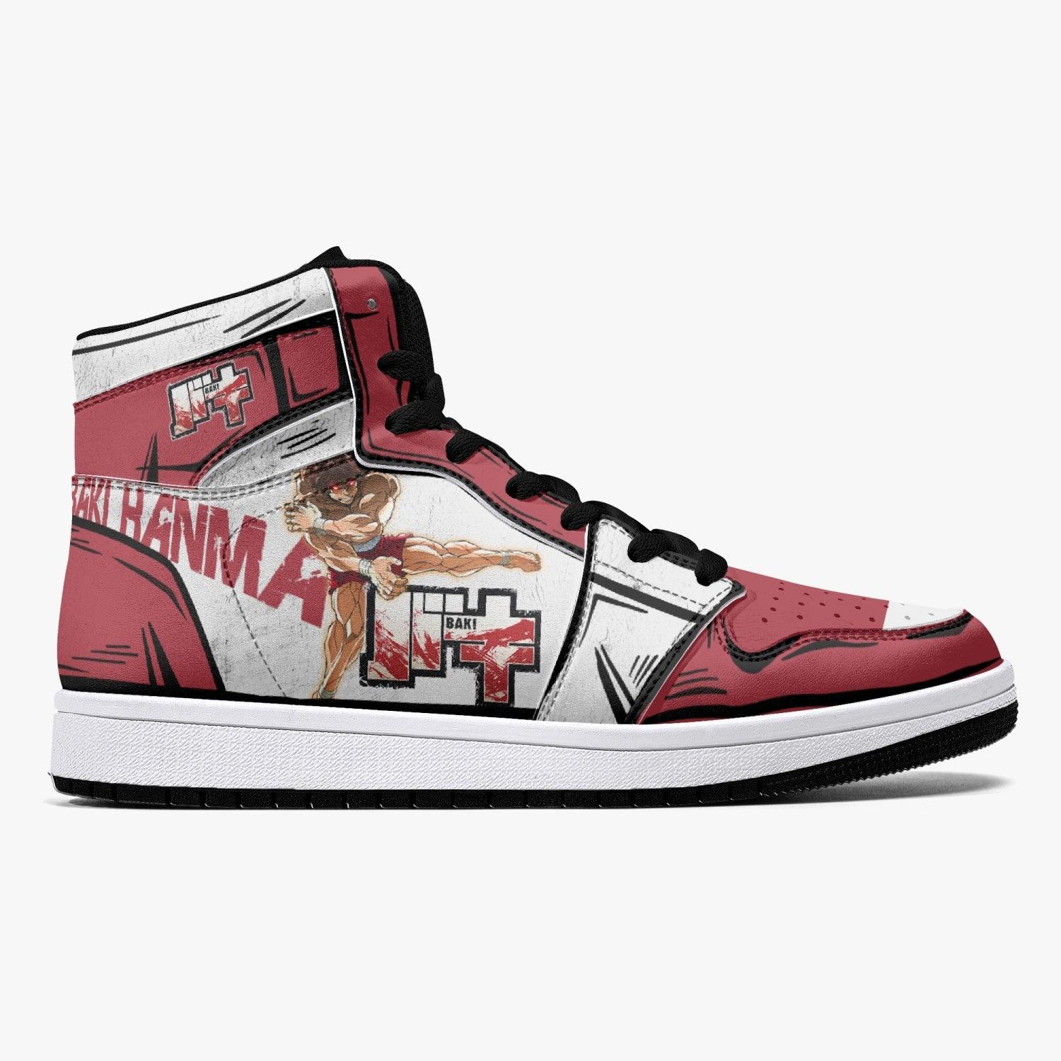 Alternative view of Baki Hanma Baki 2 Custom Sneaker Mid 1 Basketball Shoes - Otaku Hall