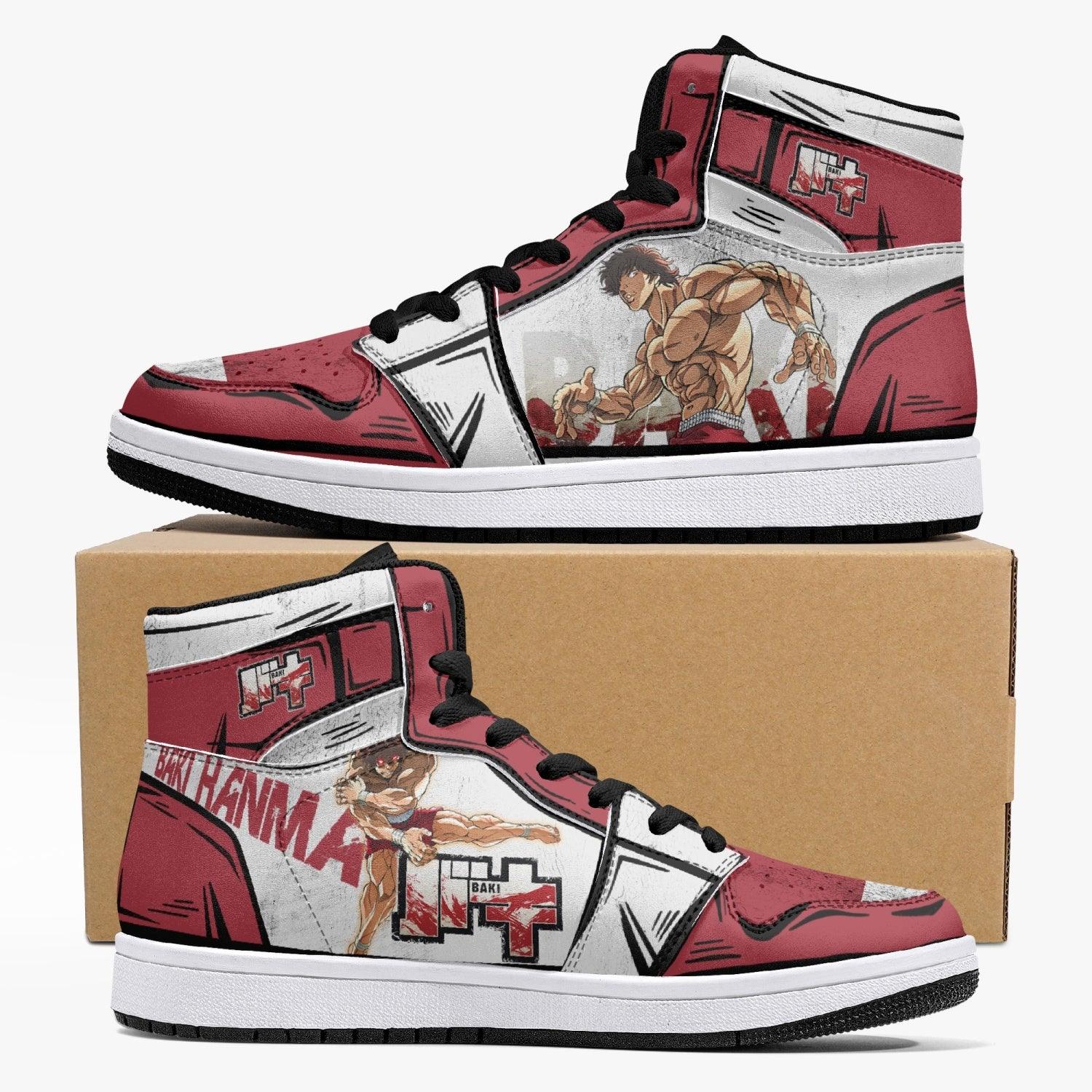 Baki Hanma Baki 2 Custom Sneaker Mid 1 Basketball Shoes - Otaku Hall