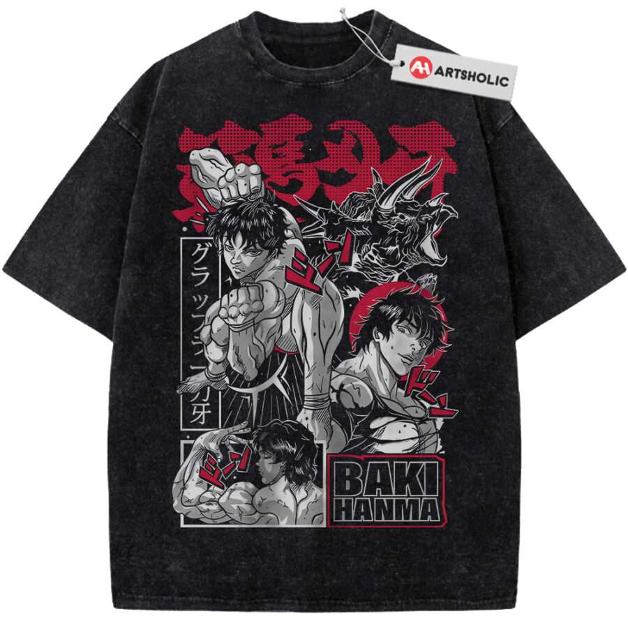 Alternative view of Baki Hanma Shirt, Anime Shirt, Vintage T-Shirt