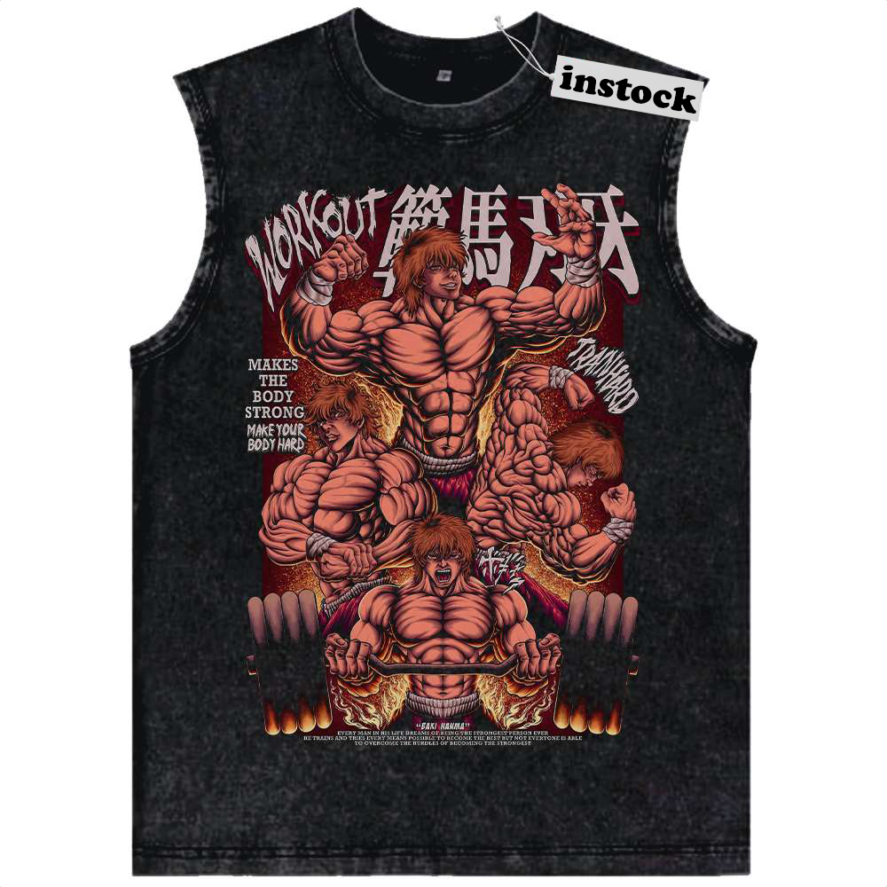 Baki Hanma Tank Top, Anime Tank Top, Vintage Tank Top