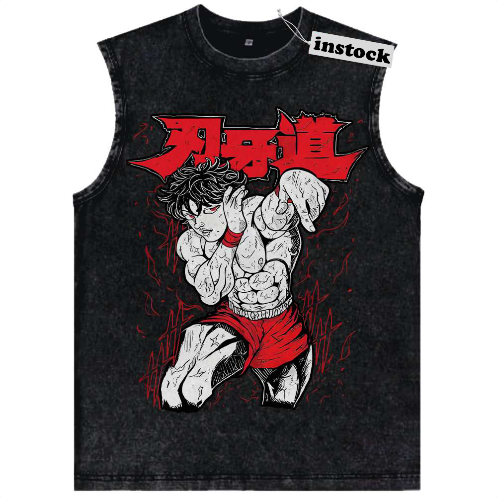 Baki Hanma Tank Top, Anime Tank Top, Vintage Tank Top