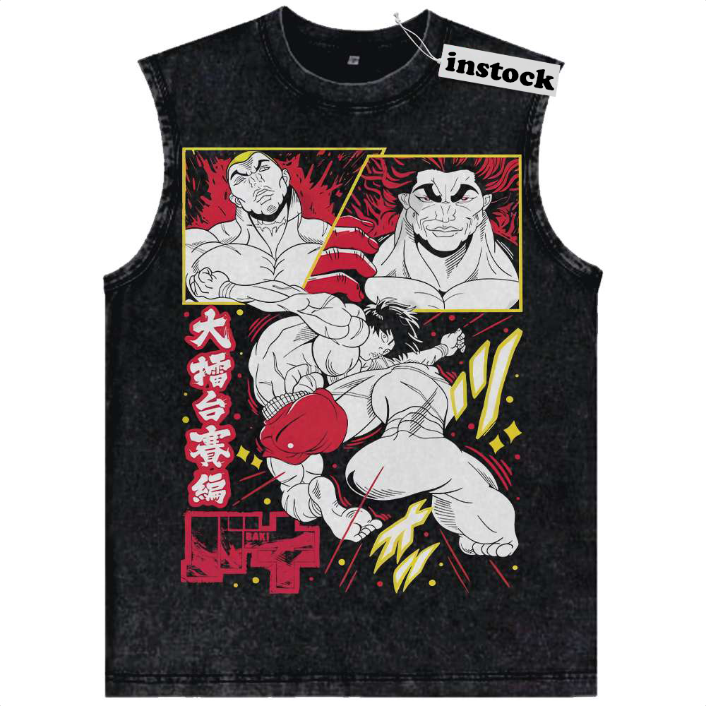 Baki Tank Top, Anime Tank Top, Vintage Tank Top